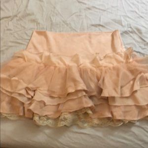 Abercrombie silk ruffle skirt